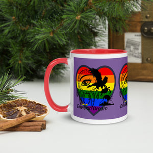 Envision Dream Sip & Think Rainbow Purple Mug