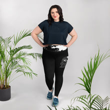 Load image into Gallery viewer, Big and Beautiful Black Yoga Leggings Plus Size
