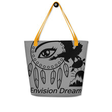 Load image into Gallery viewer, Envision Dream Catch All Grey Tote Bag
