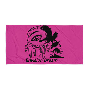 Envision Dream Beach Towel Pink