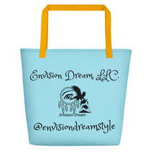 Load image into Gallery viewer, Envision Dream Catch All Light Blue Tote Bag
