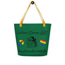 Load image into Gallery viewer, Envision Dream Catch All Pride Green Tote Bag
