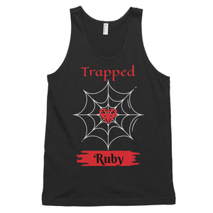 Trapped Ruby Black Tank Top
