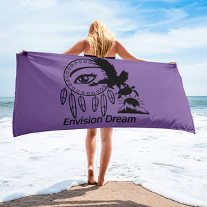 Envision Dream Beach Towel Purple