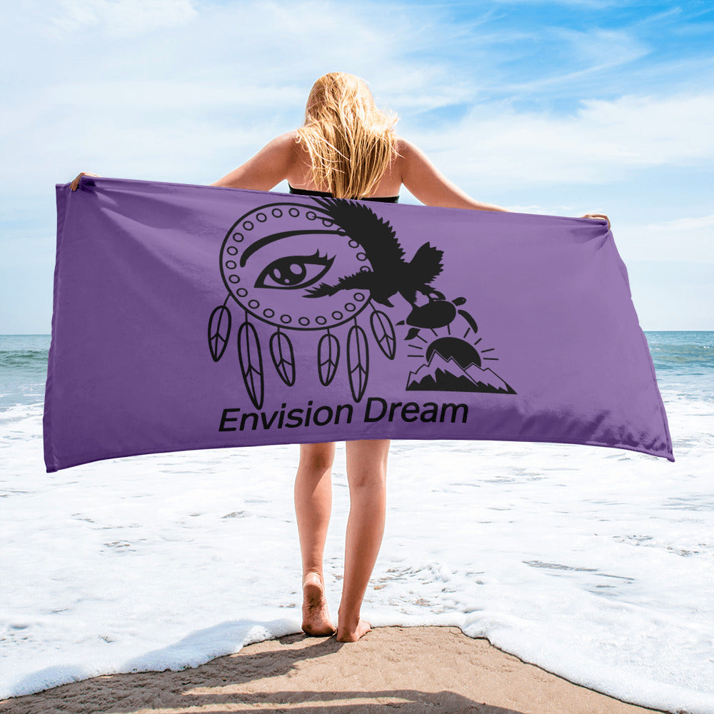 Envision Dream Beach Towel Purple