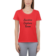 Load image into Gallery viewer, Envision, Capture, Roam Red Athletic Woman&#39;s Shirt
