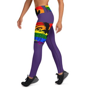 Envision Dream Rainbow Purple Yoga Leggings