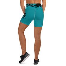 Load image into Gallery viewer, Envision Dream Turquoise Yoga Shorts
