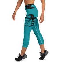 Load image into Gallery viewer, Envision Dream Turquoise Yoga Capri Leggings

