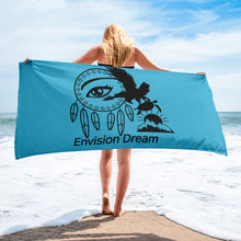 Load image into Gallery viewer, Envision Dream Blue Beach Towel
