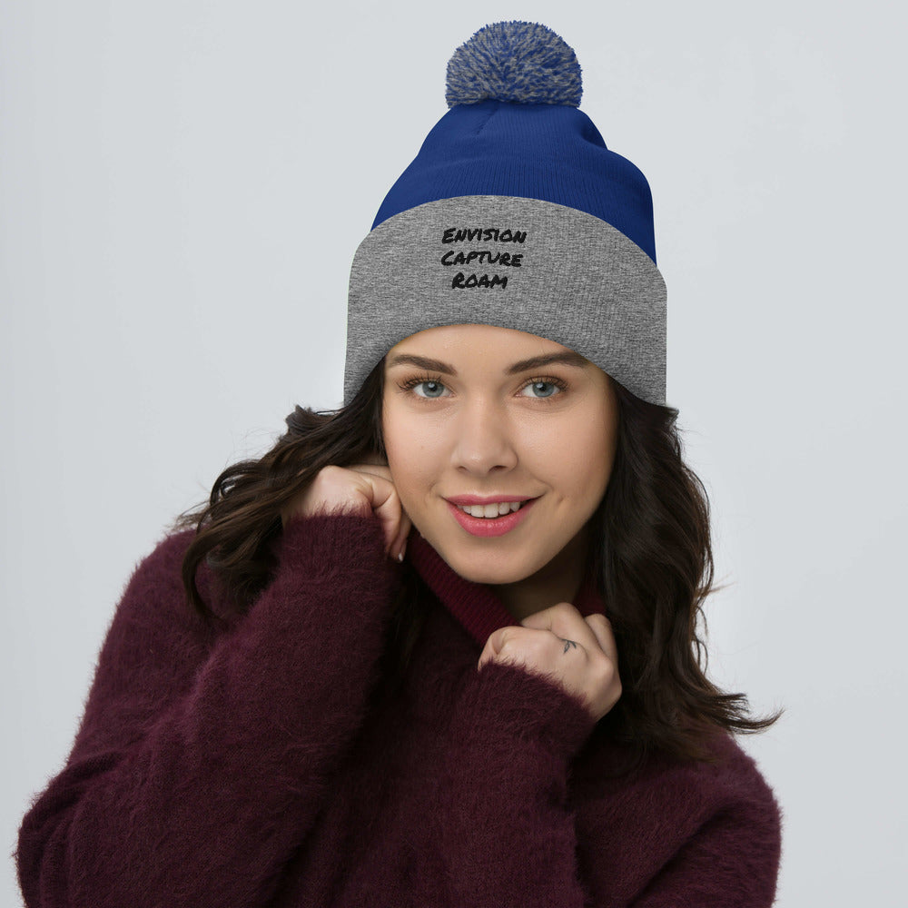 Envision, Capture, Roam Pom-Pom Beanie