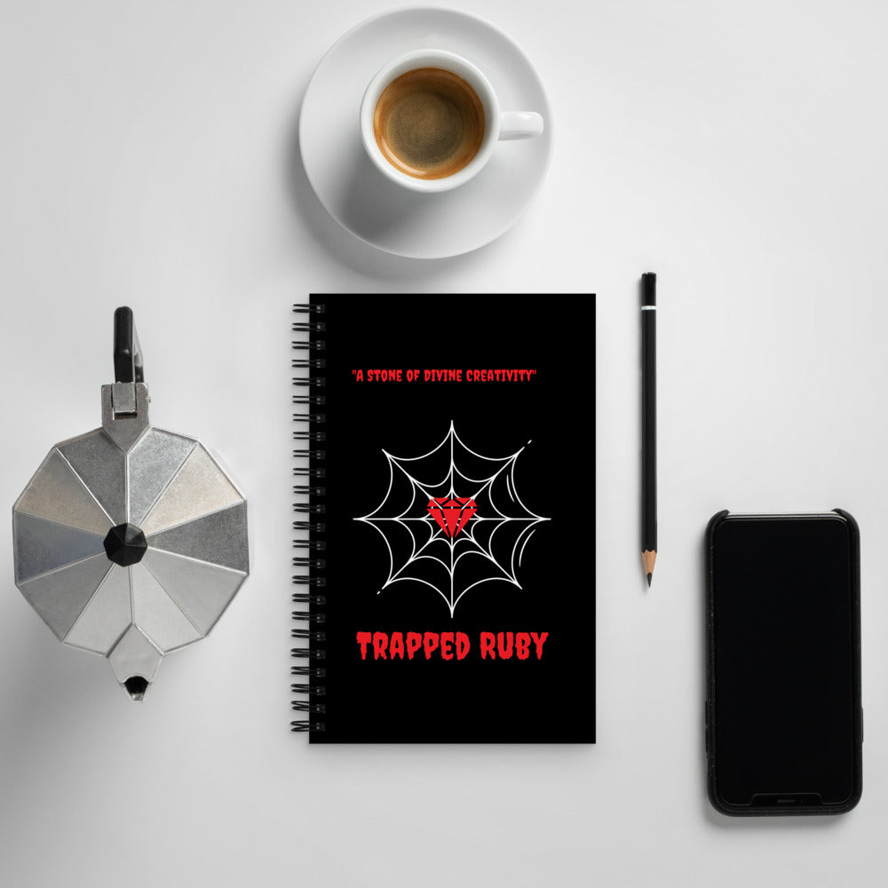 Trapped Ruby Spiral Notebook
