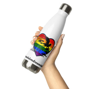 Envision Dream Rainbow Heart Stainless Steel Water Bottle