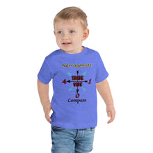 Load image into Gallery viewer, Narragansett Compass Tribe Vibe Toddler Short Sleeve Tee
