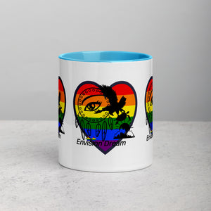Envision Dream Sip & Think Rainbow Heart Mug