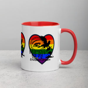 Envision Dream Sip & Think Rainbow Heart Mug